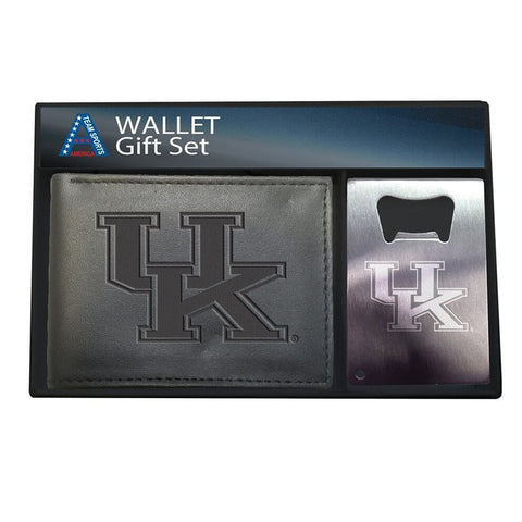 Kentucky Wildcats Mens Wallet Bottle Opener Gift Set