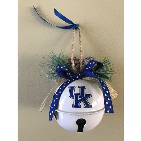 University of Kentucky Christmas Tree Ornament (Handmade Jingle Bell Ornament)