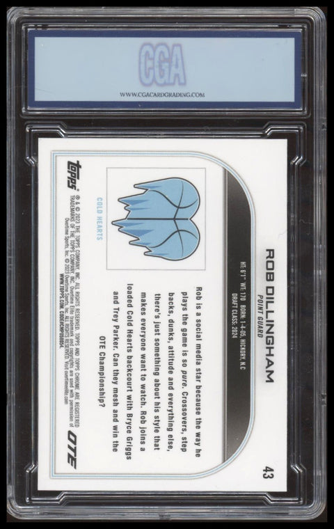 2023 Topps Chrome #43 ROB DILLINGHAM OTE Overtime Elite CGA 9