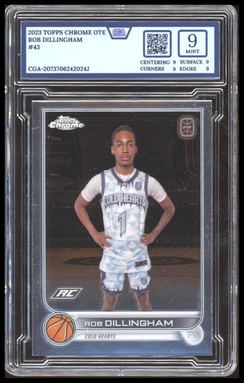 2023 Topps Chrome #43 ROB DILLINGHAM OTE Overtime Elite CGA 9