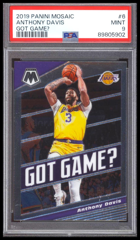 2019 Panini Mosaic Got Game? #6 Anthony Davis PSA 9