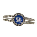 KENTUCKY WILDCATS Blue Silver Crystal Circle Cuff Bracelet~University of Kentucky