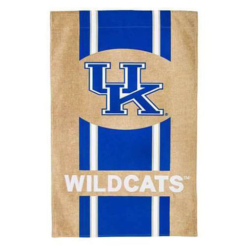 Large University of Kentucky Wildcats Burlap House Flag - 28" x 44"