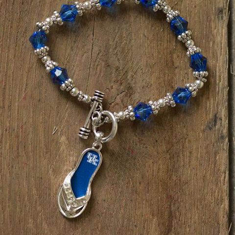 University of Kentucky Flip-Flop Bracelet