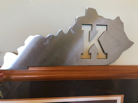 Metal State of Kentucky Display Map Decor (By Bare Metal Designs)