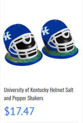 University of Kentucky Helmet Salt and Pepper Shakers